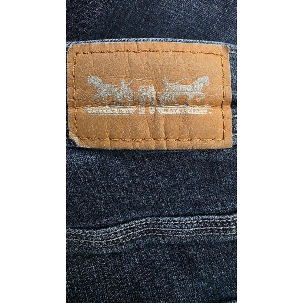 Levis 580 Defined Waist Straight Leg Jeans Women's 18W M Dark Wash - Picture 3 of 11